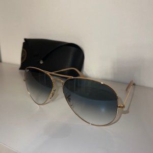 Ray-Ban Aviator Large Blue Sunglasses